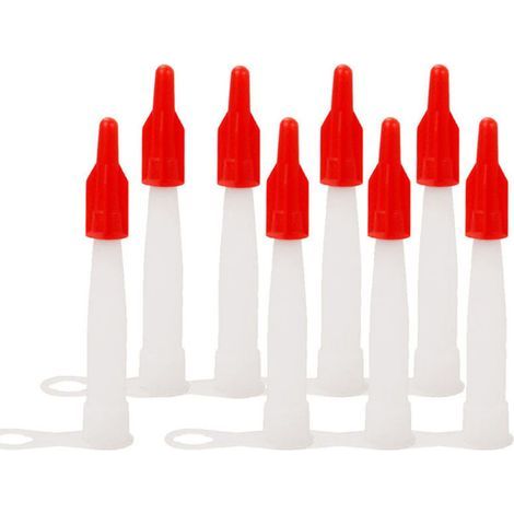 20pièces Buse De Calfeutrage Silicone Avec Bouchons De Embouts Pour Colle Et Mastic Prévient La Durcissement Et Réduit Le Gaspillage (1/4)