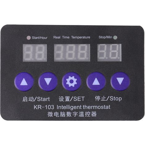 Eosnow Temperaturregler, langlebiger, zuverlässiger Thermostat mit Sonde, werkseitige Inkubatorsteuerung für