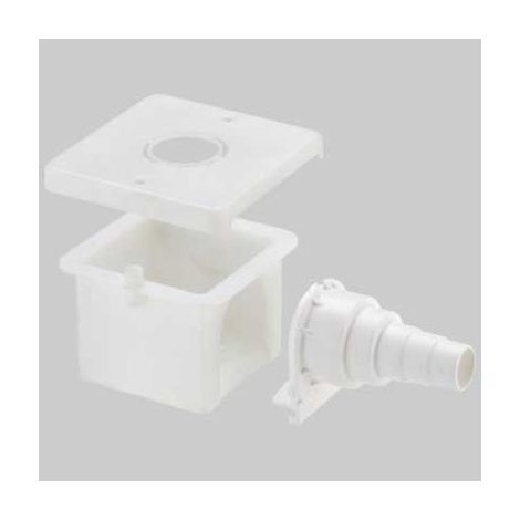 SCATOLA AD INCASSO PER GOMITI FLANGIATI - 90x90