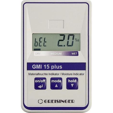 Greisinger GMI15-plus Materialfeuchtemessgerät Messbereich Baufeuchtigkeit (Bereich) 0.0 bis 8.0 % (1/2)