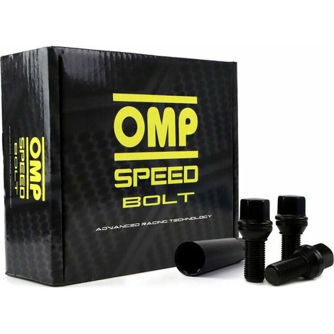 Set Muttern OMP 33 mm Schwarz M12 x 1,50