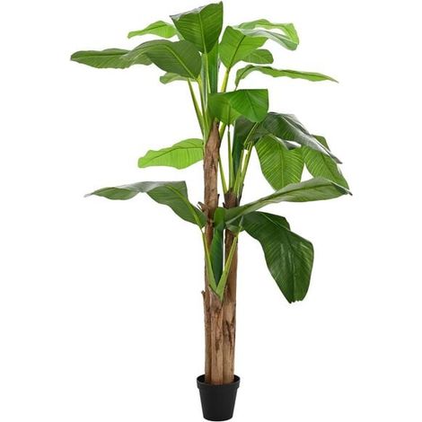 Bananier artificiel, vert, 125 x 25 x 250 cm (1/5)