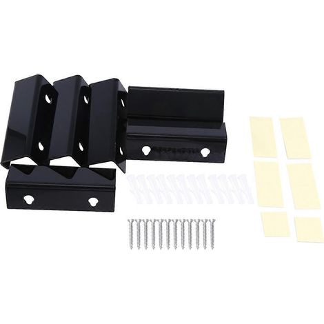 Étagère murale noire pour disques vinyles, support mural pour vinyles, présentoir pour albums en acrylique (1/5)