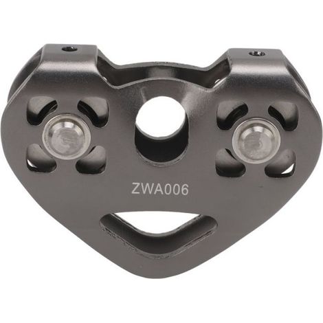 Poulie - Aluminium Aéronautique - Double Roulement - Pour Tyrolienne Et Escalade - 280 G (1/5)
