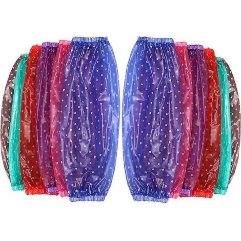 paires de sur-manchons de nettoyage en PVC imperméables et résistants à l'huile pour la cuisine (couleur aléatoire)-35.00X15.00X0.20CM (1/4)