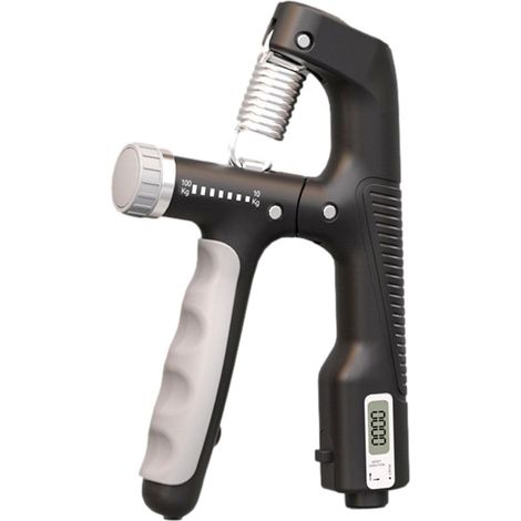 Impugnatura per la mano, rinforzatore per la presa da 10-100 kg, impugnatura, impugnatura per allenamento con i pesi, allenatore di presa regolabile con contatore