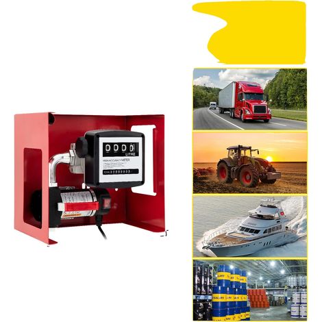 Bomba de transferencia de combustible, medidor de combustible digital, diseño autocebante, 40 l/min. (1/2)