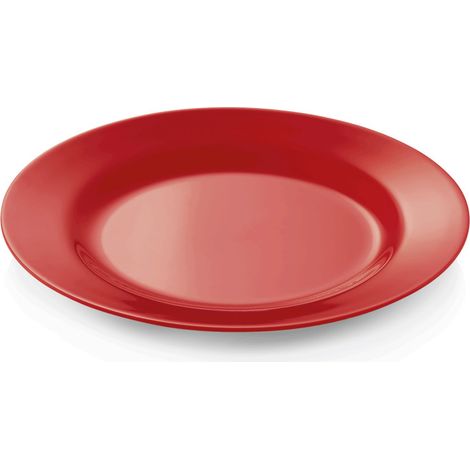 Assiette plate mélamine Ø 23 cm rouge lot de 12 - Was Germany (1/2)