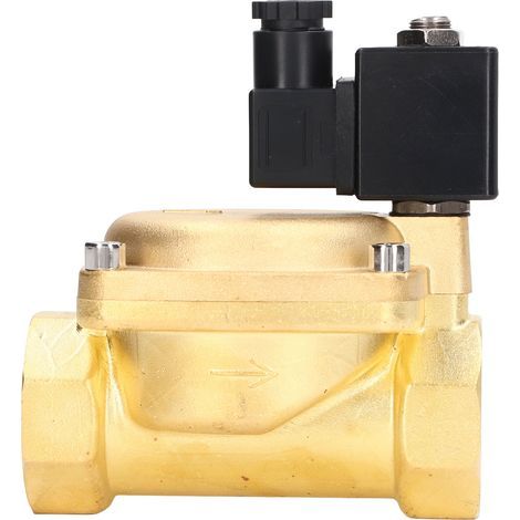 Elettrovalvola in ottone normalmente chiusa, 2 posizioni, alta pressione G2in, per aria e acqua, 220 V CA (1/5)