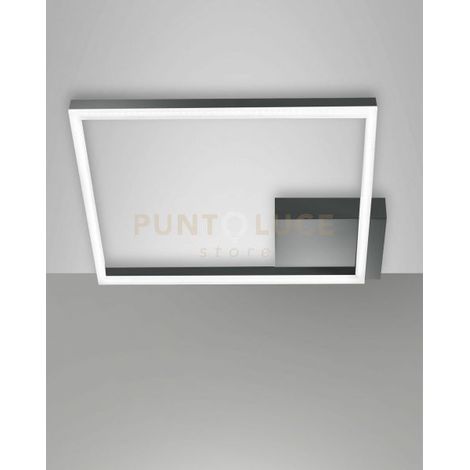 BARD PLAFONIERA ANTRACITE A LED 3000K - 39W - 3880 lm  DIMMERABILE 45CM C/ACCESS.