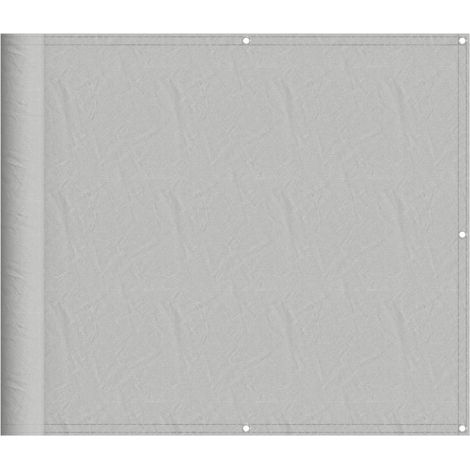 Écran de balcon gris clair 90x600 cm 100% polyester oxford