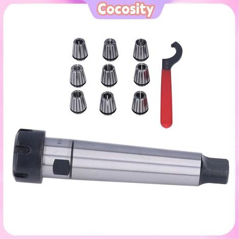 Pince de serrage - COCOSITY - Kit 9 pinces + 1 tige d'extension - Collets pour mini-perceuse - Haute précision (1/5)