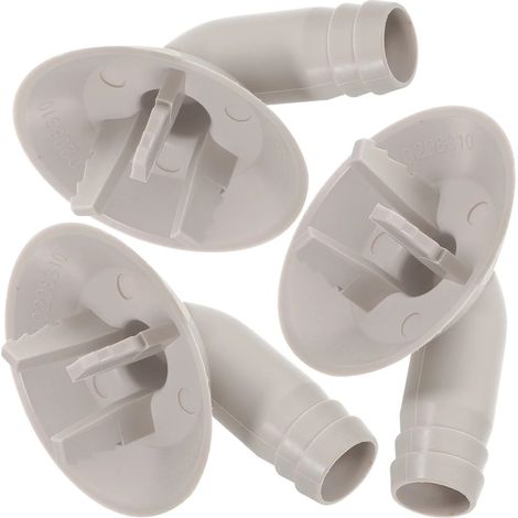 Lot de 3 raccords d'évacuation d'eau pluviale pour climatisation, 26 mm, ABS, blanc, 7 x 5,4 x 4,2 cm (1/5)