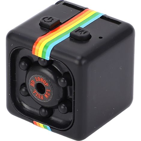 Caméra compacte 1080p HD avec détection de mouvement et vision nocturne, 12 MP, grand angle de vue de 150°, idéale pour la maison, la chambre, la voiture ou le bureau. Parfaite pour la maison, la cham (1/5)
