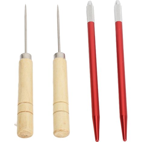 Tige en Cuivre pour Racines de Perruque de Poupée - Manche en Bois pour Création de Cheveux DIY - Accessoire d'Atelier de Poupée (1/5)