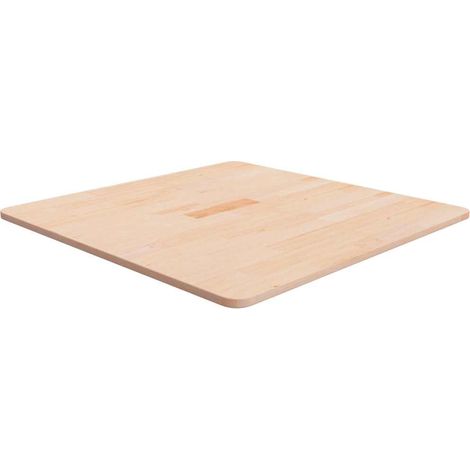 vidaXL Dessus de table carré 70x70x1,5 cm Bois chêne massif non traité (1/4)