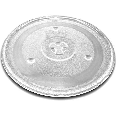Plateau tournant universel pour micro-ondes p. ex. compatible avec Bosch, Siemens, Bauknecht - Plaque tournante verre, 27 cm