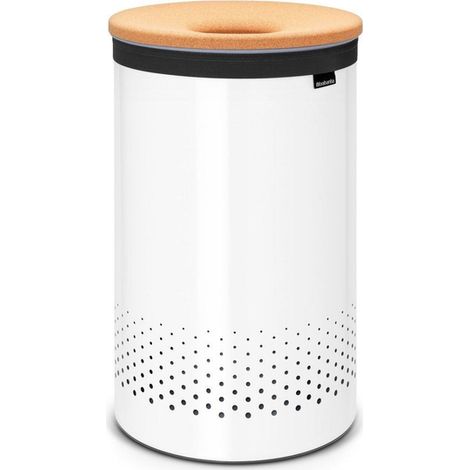 Brabantia Panier à linge avec couvercle en liège 60 l (1/5)