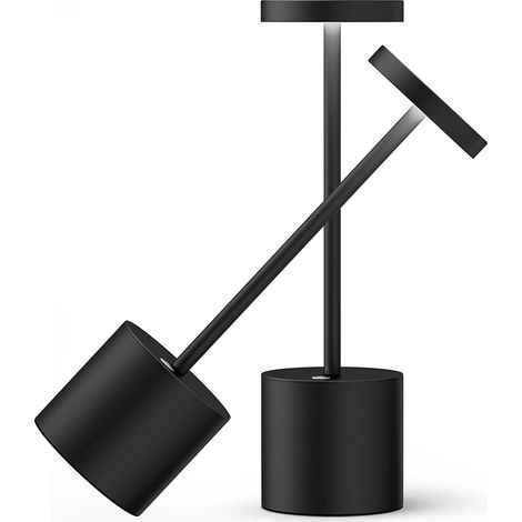 MINKUROW Lampada Da Tavolo Senza Fili, Lampada Da Tavolo A Led A Batteria Portatile Ricaricabile, Lampada Da Tavolo In Metallo Alimentata A Batteria Da 5000 Mah Per Bar Camera Da Letto Ristorante All' (1/5)