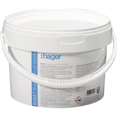 Hager BSM0003 Mortier anti-incendie 3 kg