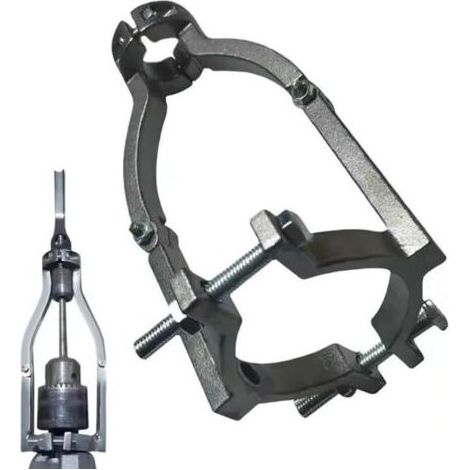 Adaptateur de foret à trou carré, accessoire de mortaisage en acier inoxydable pour perceuse à colonne, support de fixation de forets à tenon, accessoire d'outil électrique pour perceuses, installatio (1/5)