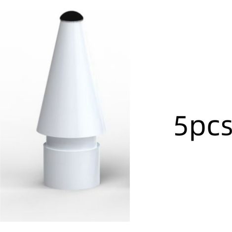 Lot de 5 embouts silencieux pour Apple Pencil 1 et 2 - pointes amorties réductrices de bruit.