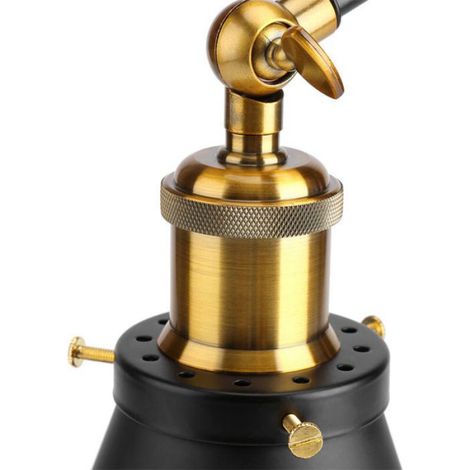 Décor de mur d'entrept d'éclairage ambiant de bras oscillant de loft industriel vintage réglable (1/4)