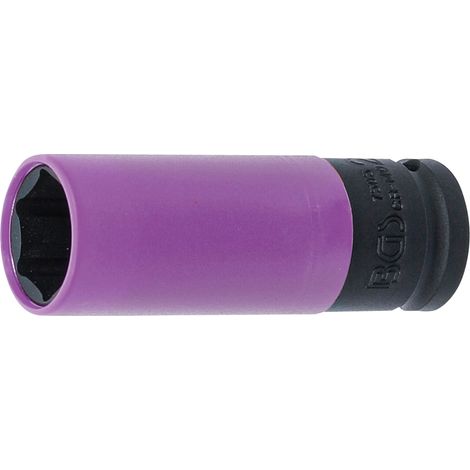 BGS Douille à choc avec protection ultra mince 12,5 mm (1/2") 22 mm (1/3)