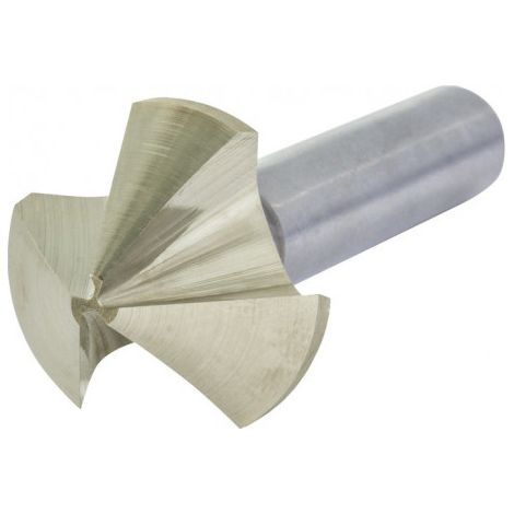 Foret aléseur EUC DIN 335C 90 Degrés D.6.3mm HSS spécial Tige cylindrique Z.3 BECK