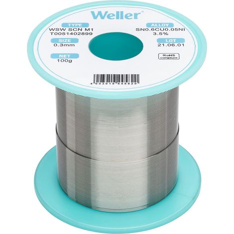Filo di saldatura Weller bobina 100 g diametro 0.3 mm (1/5)