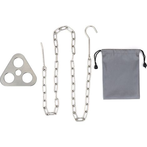 Trepied de Campfire Extérieur Gril BBQ Pratique Support de Pot Suspendu Chaînes Crochets Multifonctionnels (1/5)