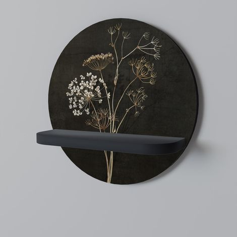 MEADOW MEMORIES Estante redondo negro (1/5)