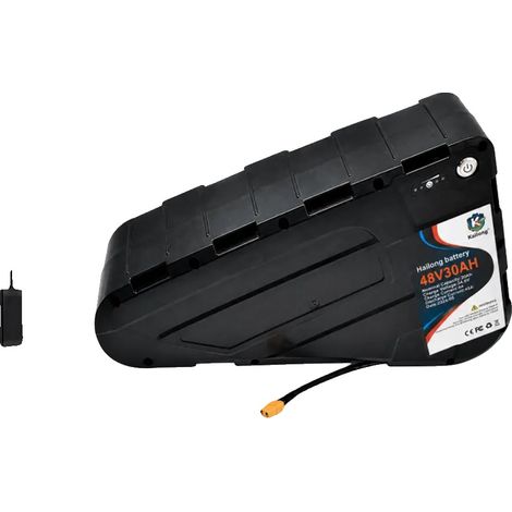 Batería para bicicleta eléctrica, 48 V, iones de litio, capacidad de 30 Ah, 48 V 30 Ah-XT60 (1/2)