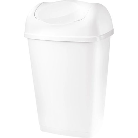BIDONE IMMONDIZIA 'GRACE' Lt 25 - cm 32,5 x 25,5 x h 52 bianca  - TONTARELLI