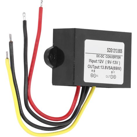 Module éleveur de tension convertisseur auto avec câble protection IP68 12V vers 13,8V 5A GYVRM-SDS1213.805 (1/5)