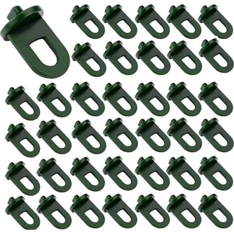 50 Pcs Greenhouse Hook Plastic, Accessoires de Serre Accessoires de Serre Filet d’Isolation Plastique ombrage (1/4)