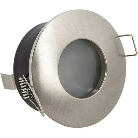 Spot GU10 50 W, lumière blanche neutre 4000 K, en acier inoxydable, étanche IP65, pour intérieur et extérieur (1/5)