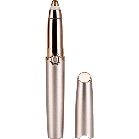 Rasoio elettrico per donna, rifinitore per sopracciglia, epilatore elettrico per sopracciglia per donna e rimozione dei peli del viso - Ricaricabile tramite USB, colore oro rosa (1/5)
