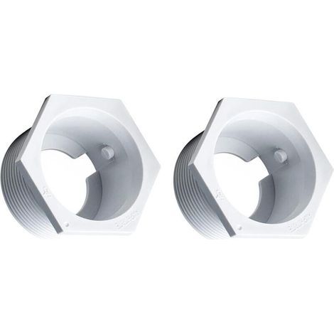 Universal wall fitting for pool cleaner – 2-piece set compatible with Polaris 480/380, easy and watertight installation (1/4)