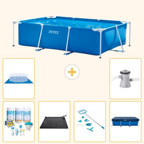 Intex Piscine Tubulaire Rectangulaire - 260x160x65 cm - 7-pièces S21111 (1/3)