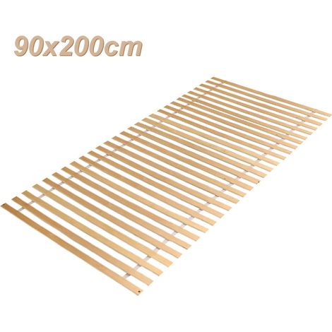 SWANEW Giroletto 90x200cm max 150kg Griglia avvolgibile stabile 28 doghe Griglie avvolgibili Rete a doghe avvolgibile (1/5)