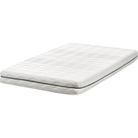 Colchón de espuma viscoelástica con funda extraíble de poliéster blanco 120 x 200 cm Jolly (1/5)