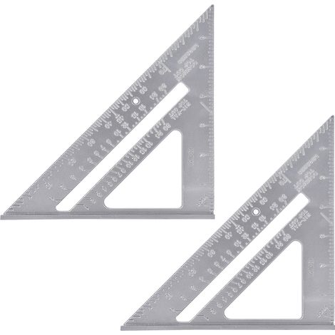 x 18 cm große Quadrate aus Aluminiumlegierung, Messwerkzeug für die Holzbearbeitung. (1/5)