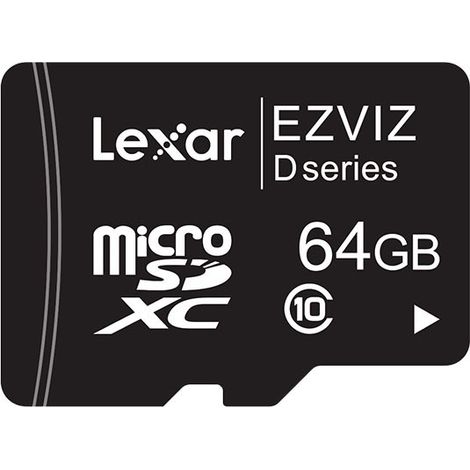 Carte mémoire Micro SD 64 Go - CS-CMT-CARDT64G-D - EZVIZ