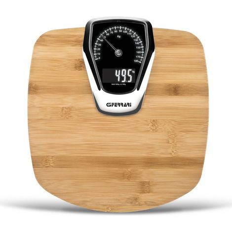 G3ferrari g30047 bilancia elettronica formula elegance, colore legno, 1400 g (1/5)