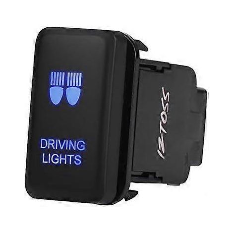 Interrupteur à bascule marche/arrêt pour bande lumineuse LED, interrupteur à bascule marche/arrêt automatique LED bleue 12V pour voiture, compatible avec Hilux Landcruiser VIGO. (1/5)