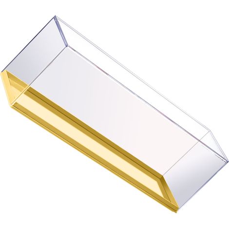 Vitrine à jouets en plastique transparent, empilable, montage facile, jaune, idéale pour les garçons et les filles. (1/5)
