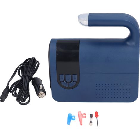 Pompe à air électrique 120W 12V pour voiture, 22 cylindres, surveillance intelligente de pression avec LED et préréglage précis. (1/5)