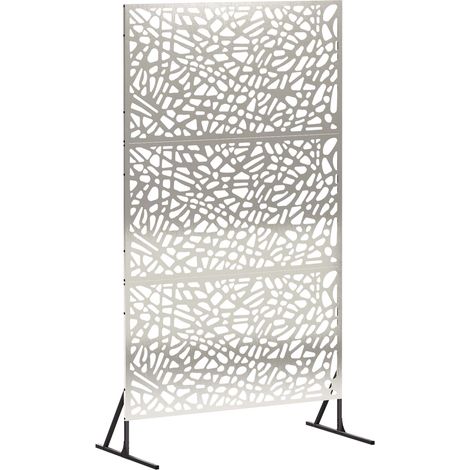 Écran de confidentialité 100 × 50 × 180 cm Acier inoxydable - argenté