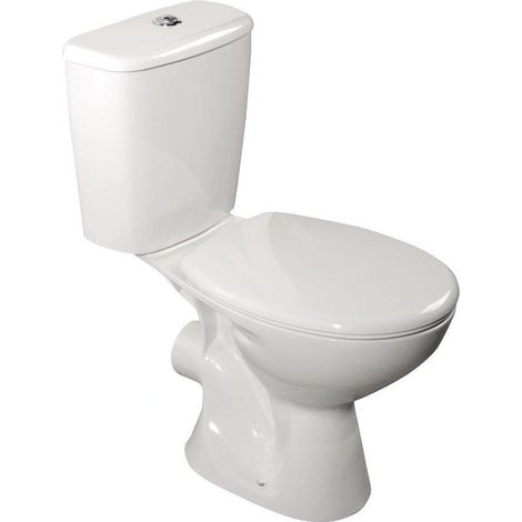 JUAN Toilettes Couplées Incl. Robinet de chasse d'eau, blanc (1/2)